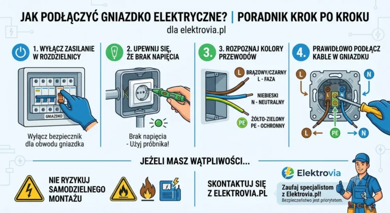 bezpieczne podłączenie gniazdka elektrycznego