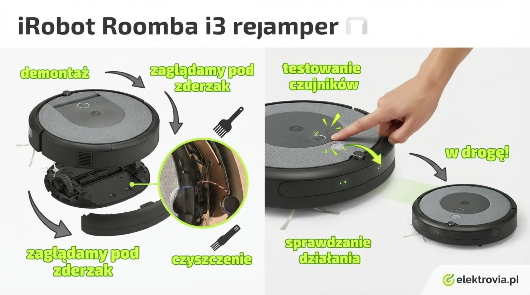 Roomba naprawa zderzaka