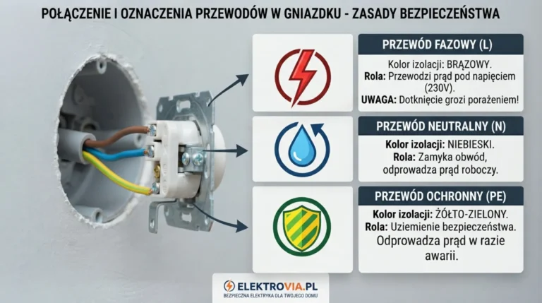 przewody w gniazdku kolory